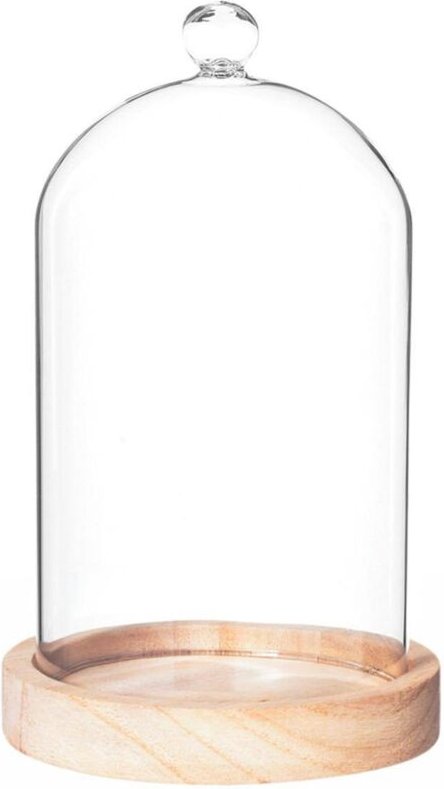 Atmosphera - Glocke - Glas und Holz - H19 cm créateur d'intérieur