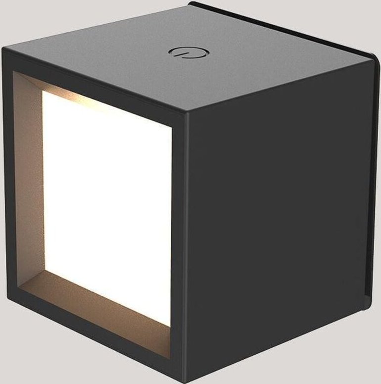 Led Wandleuchte dimmbar mit Touch Schalter Akku b: 7,5 cm klein eckig 3000 k ohne Bohren Wandlampe innen