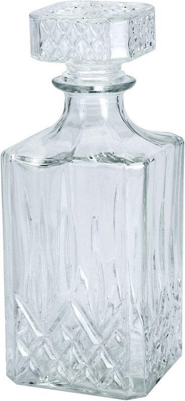Whisky-Karaffe Glaskaraffe Whiskygläser Karaffe Kristallglas Glasflasche 900 ml