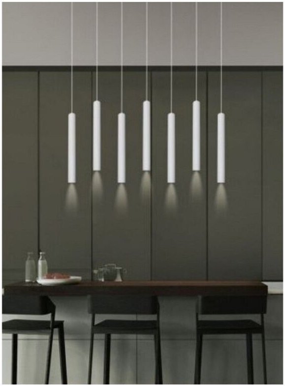 Trade Shop Traesio - Trade Shop - design sospensionen modern cilindro soffitto attacco GU10 IP20 A61 - Weiß