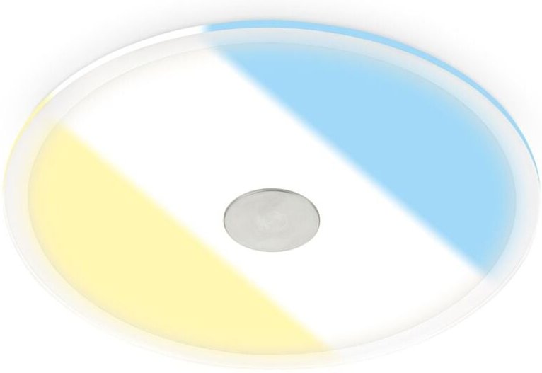 Verre led Einbaustrahler Bad, IP44 Spritzwasserschutz, cts Farbtemperaturschalter, Flaches Design, silberfarbig, 22 x 3,...