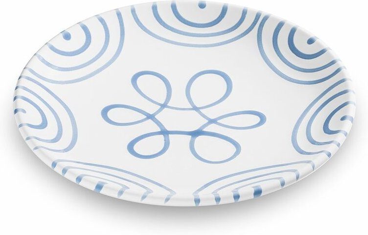 Gmundner Keramik Blaugeflammt, Dessertteller Cup (Ø 20cm)