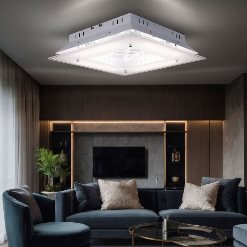 Etc-shop - led 16 Watt Decken Strahler Kristall Glas Esszimmer Leuchte 4-flammig