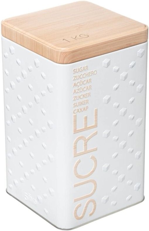 Thumbnail - 5five Simply Smart - Puderzuckerdose aus metall scandinave nature weiß - 5five
