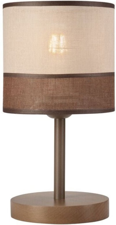 Lamkur Andrea Zylindrische Tischlampe, Stoffschirm, Sonoma, 1x E27