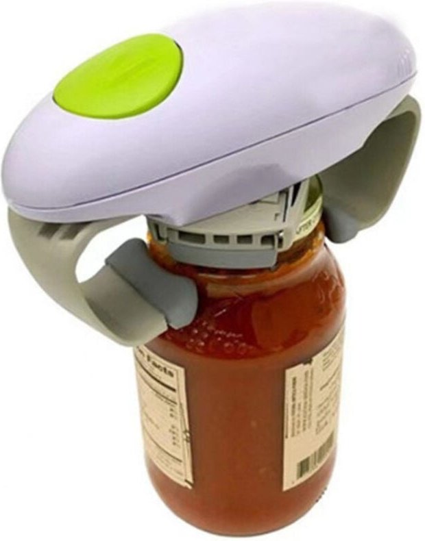 Automatischer One-Touch-Glasöffner mit grüner Taste, multifunktionale offene Gläser und Gefäße