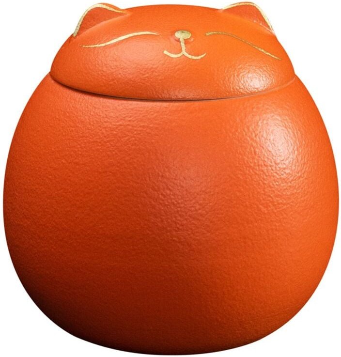 Tlily - Luftdichte Tee-Vorratsdose aus Keramik, Katzenförmige Gläser, Porzellan, für Tee, Gewürze, Kaffee, Nüsse b