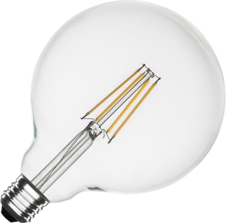 Thumbnail - Efectoled - LED-Glühbirne Filament E27 8W 1055 lm Dimmbar G125 No Flicker 2700K Warmweiß