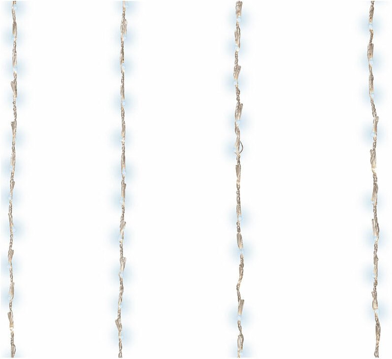 Balkon led Vorhang im Freien Balkon white kalt 2x1m -220 leds