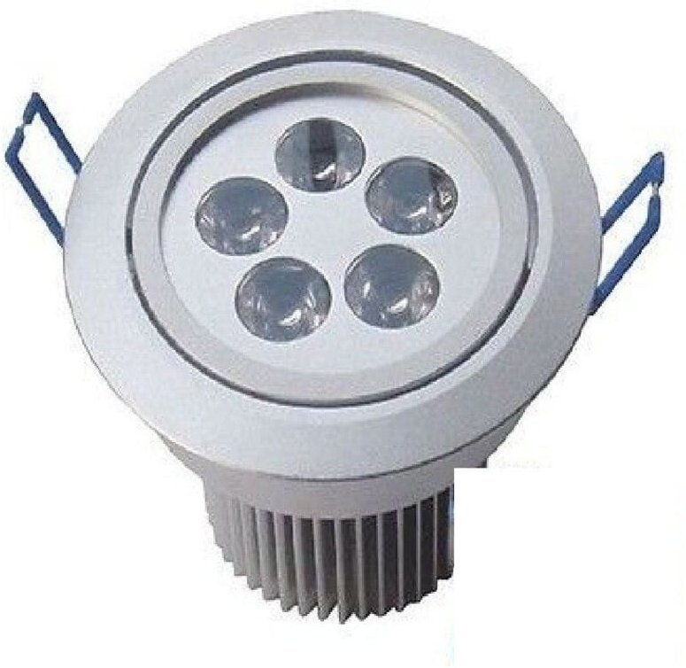 Trade Shop Traesio - Trade Shop - spring led-spotlight 5W einbau-schwenk-spotlight mit flügeln kalt-warm-licht -