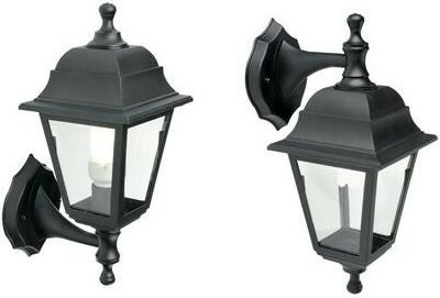 Up & Down E27-Applikation aus Kunstharz, schwarze Teufelslinie