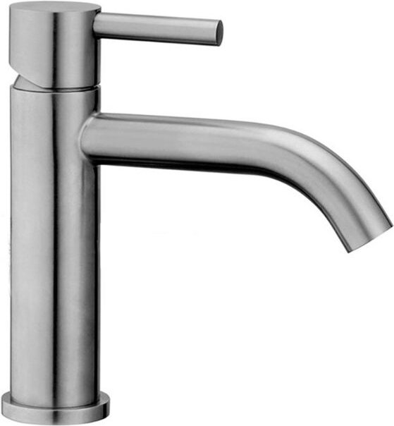 Spültischmischer aus Edelstahl mit Click-Clack-Ablaufgarnitur – Paffoni Steel