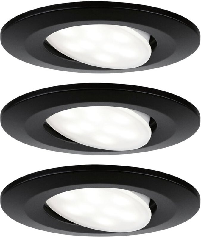 Paulmann - 99991 LED-Einbauleuchte led led fest eingebaut 18 w Schwarz (matt)