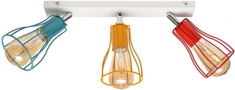 Helam - tube Scheinwerferleiste Weiß, Orange, Rot, Türkis 40cm