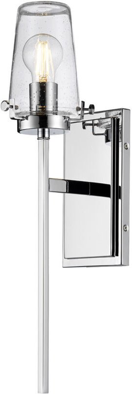 Alton 1 Licht Wandleuchte, Chrom, IP44, E27 - Elstead