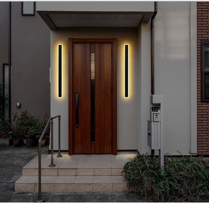 Moderne LED-Wandleuchten - IP65 - Schwarzes Gehäuse - 17 Watt - 2160 Lumen - 3000K