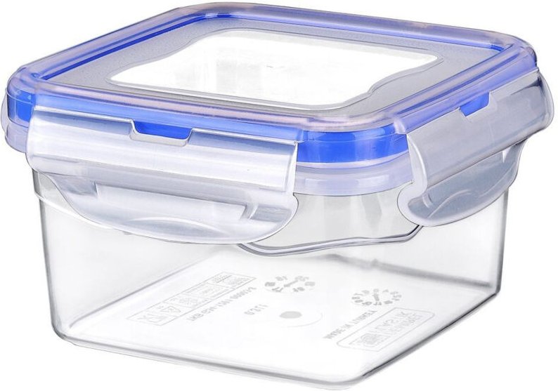 Northix - Airtight plastic container with rubber seal and stackable design