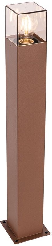 Qazqa - Industrielle Steh-Außenleuchte 70 cm rostbraun IP44 - Dänemark