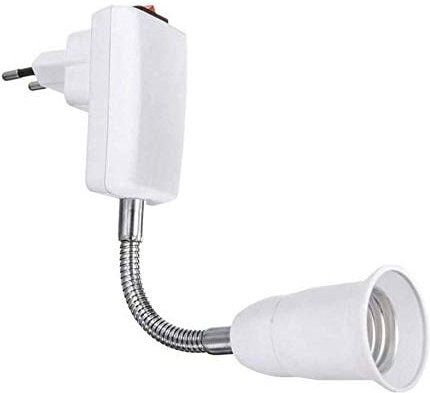 E27-Fassung mit Schalter für Küchenwandlampe, AC 220 V, E27-Fassung, Lampenfassung, kabelloser Wandlampen-Spot für Lesel...