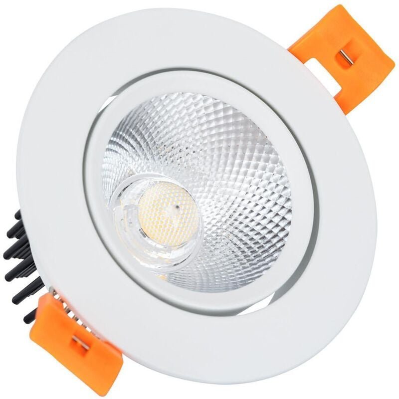 Thumbnail - Efectoled - led Downlight Einbaustrahler 7W Rund cob CRI90 Dimmbar Ausschnitt ø 70 mm 5000K Kaltweiß