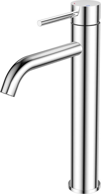 Grifo de Lavabo para Baño, Mezclador Alto con Pico de 190 mm, Acabado Cromado y Mando de Una Palanca para Lavabo de Baño...