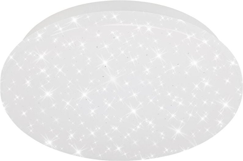 Briloner - led Deckenleuchte Deckenlampe Sternendekor 8 w weiß Metall Ø22cm