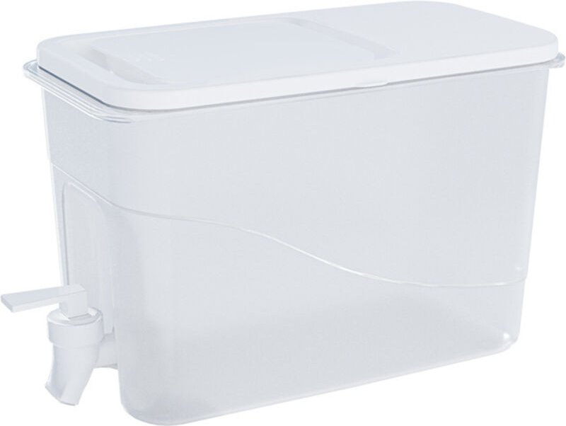 Wasserspender mit großem Fassungsvermögen (4 l) mit Wasserhähnen, Getränkespender für Kühlschränke, Kaltwasserflasche mi...