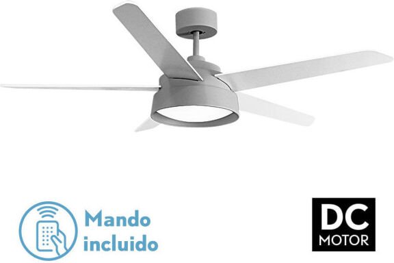 Ventilator 25w Dc Grey Lebeche 5 Flügel Rev. White/Hague 6 Speed 3000-4000-6000k 132d Remote,Memory And Timer - Fabrilam...