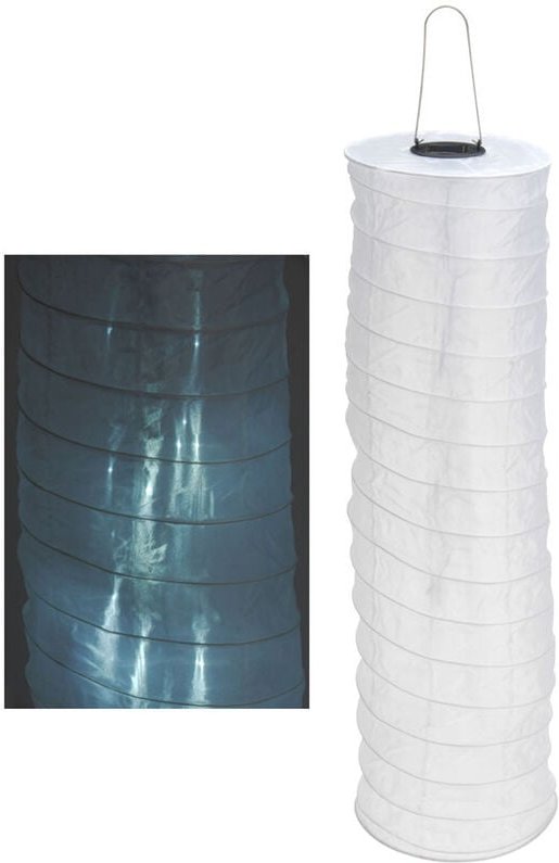 Spetebo - Solar Lampion 20 led weiß - Hängelampe Garten Lampe Solarlampe Solarleuchte