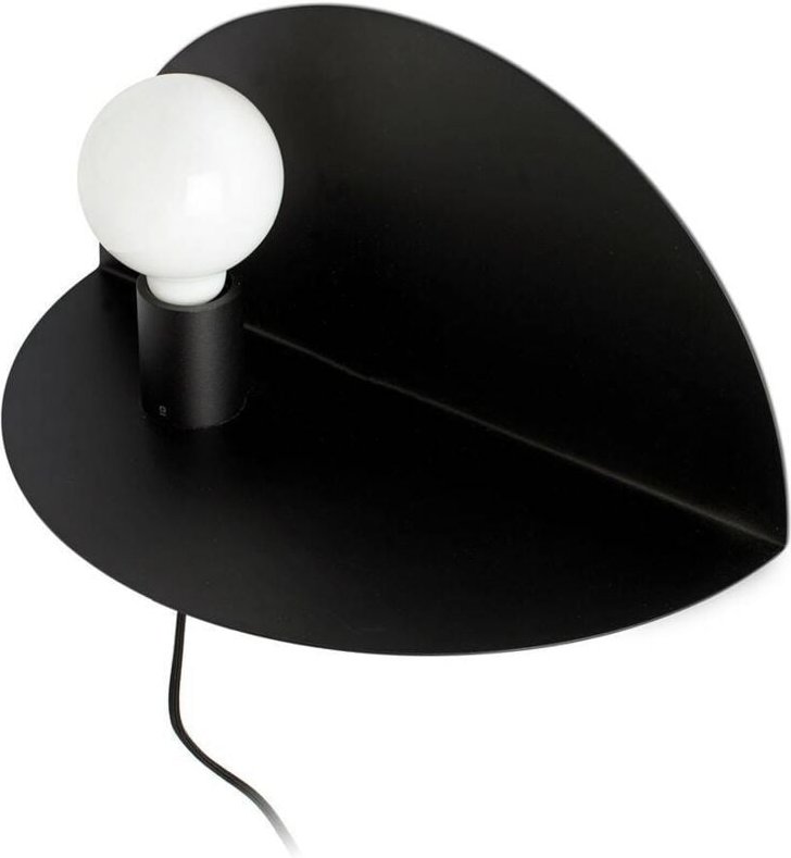 Nit Wandleuchte innen links Schwarz 01004