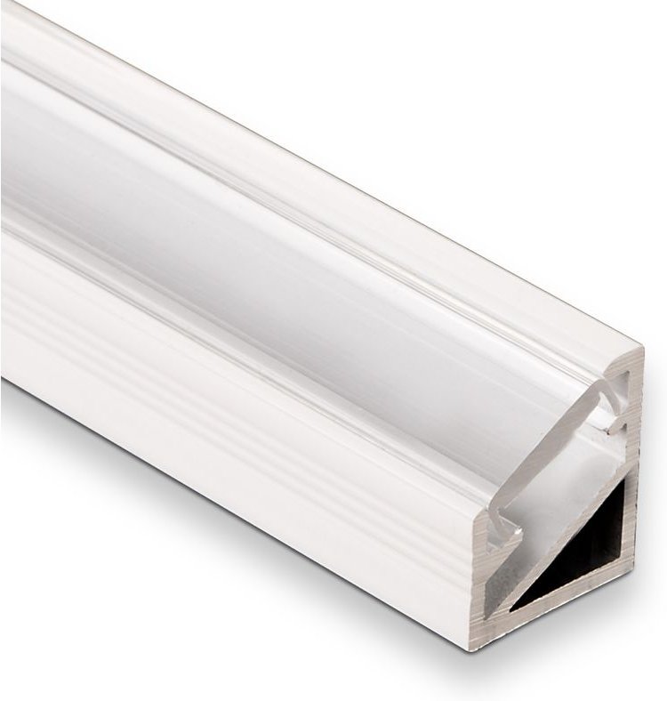 Led Eck-Profil-66 WEIß / klar 2m für led Streifen