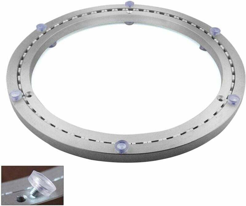 Drehtellerlager aus Metall, runder Drehfuß, 360°-Drehung, einreihige Kugellager, strapazierfähig, Durchmesser 45 cm
