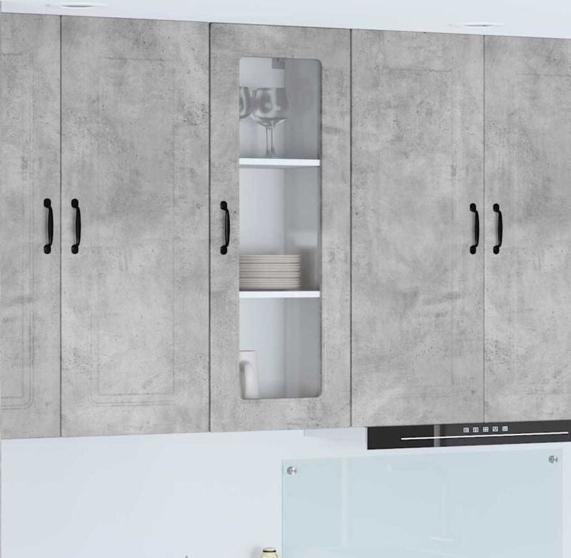 Küchenwandschrank Beton Grau 40 x 31 x 100 cm Holzwerkstoff vidaXL