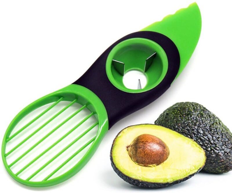 1 Stück Multifunktionaler Avocado-Schäler und -Schneider, Obst-Küchenhelfer für Kiwi und Mango