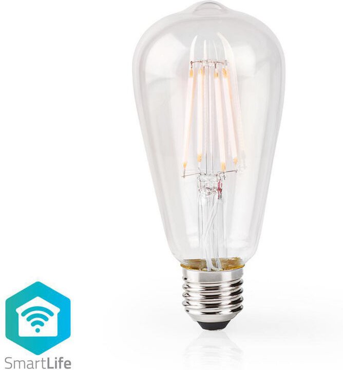 Nedis - Smartlife led vintage lampa wi fi e27 500 lm 5 w varm vit 2700 k glas android ios st64 1 st