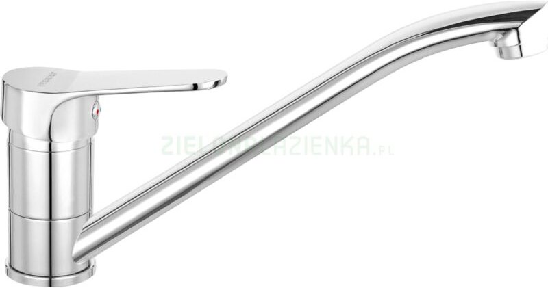 Moderne Küchenarmatur Chrom mit schwenkbarem Auslauf Einlochmontage