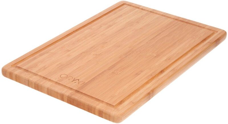 Tabla Cortar de Madera de Bambu Con Ranura 38x25,5 cm.