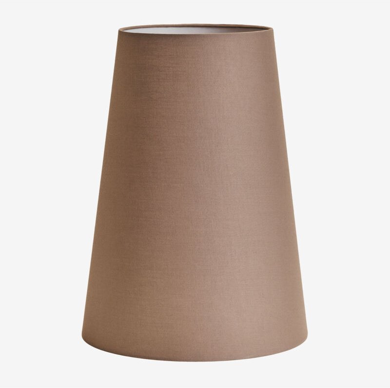 SKLUM Lampenschirm aus Mallorca-Stoff Moka Braun Ø30 cm