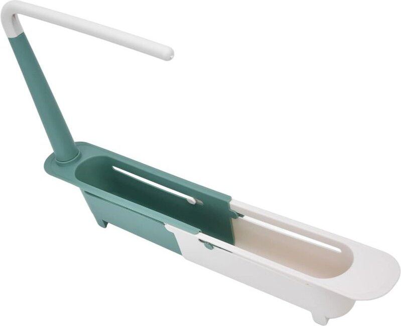 Teleskop-Spülbeckenablage, frei verstellbarer Abtropfkorb, ausziehbare Spülbeckenablage mit großem Fassungsvermögen für ...