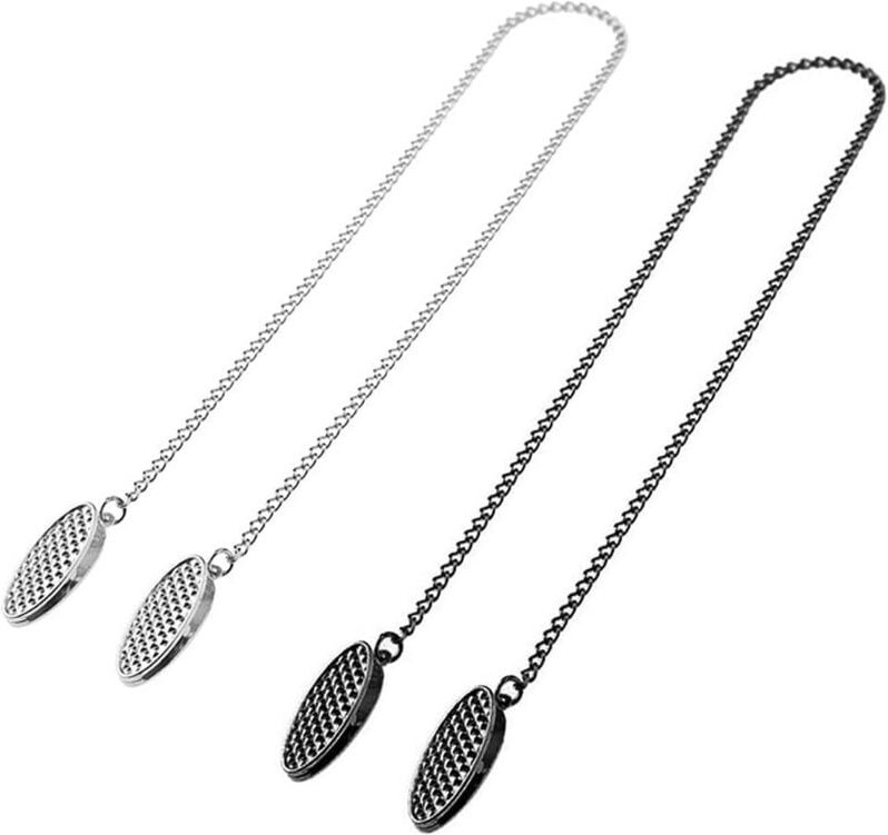 2 Stück Serviettenclips, Lätzchenhalterclips, Serviettenhalter aus Zinklegierung, Serviettenkettenclips, Halsketten-Lätz...