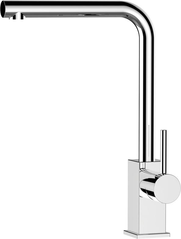 Thumbnail - Wasserhahn Kueche Spueltischarmatur Verchromt Kuechenarmatur mit 360 schwenkbarem l Auslauf - Quadratischer Design