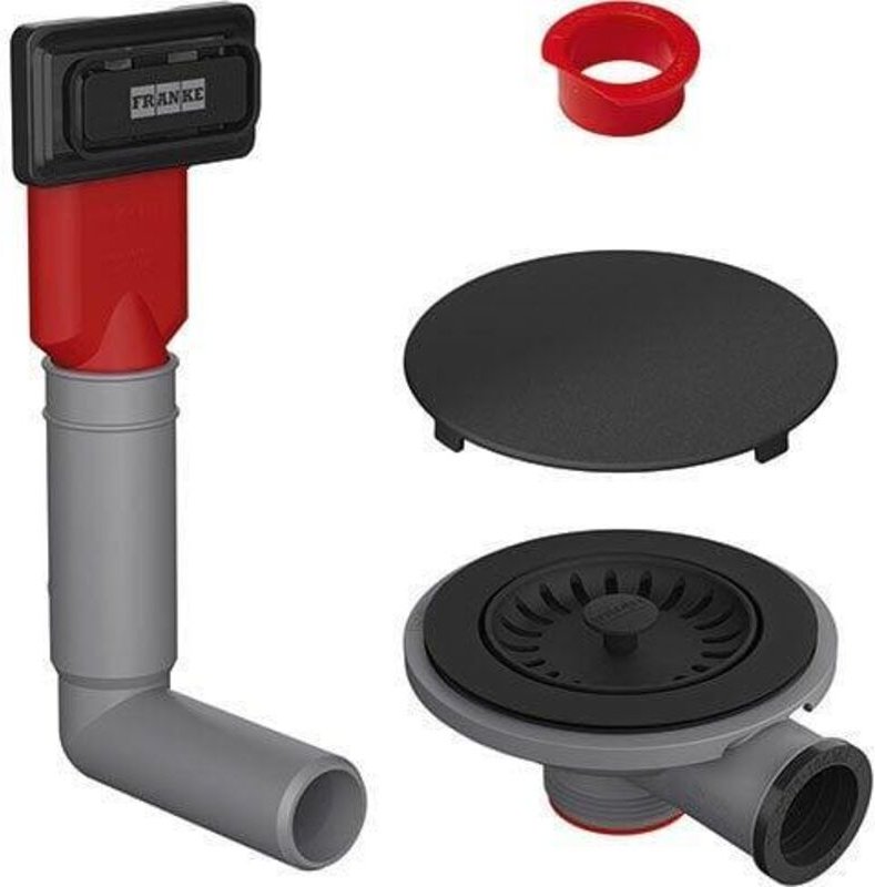 Franke Color Line Ablaufset elegantes matt schwarz