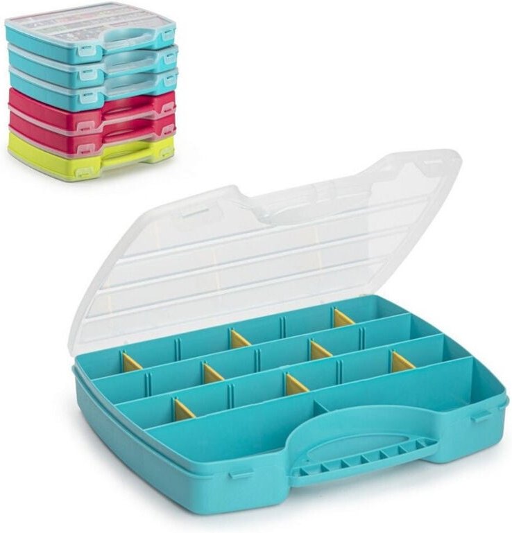 Trade Shop Traesio - Trade Shop - mercury mehrzweckkoffer fächer 25,5X21X4 cm aus kunststoff 11663 verschiedene farben -