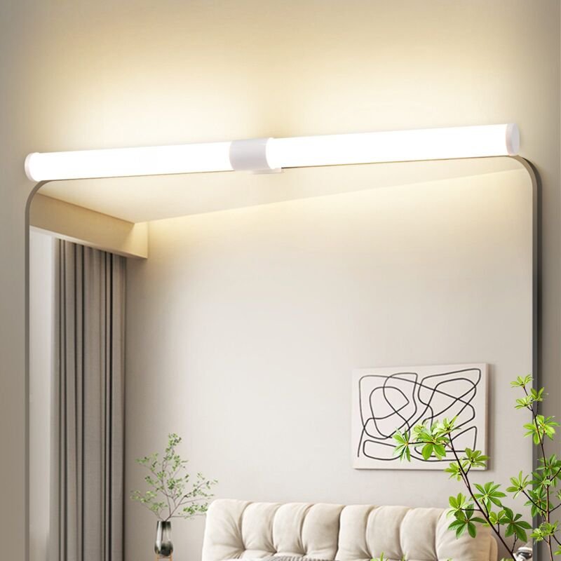 Spiegelleuchte Bad led Spiegelleuchte - 8W Badezimmer Lampe 60CM Badlampe Wand Weiß Klemmbar Wasserdicht IP44 Wandleucht...