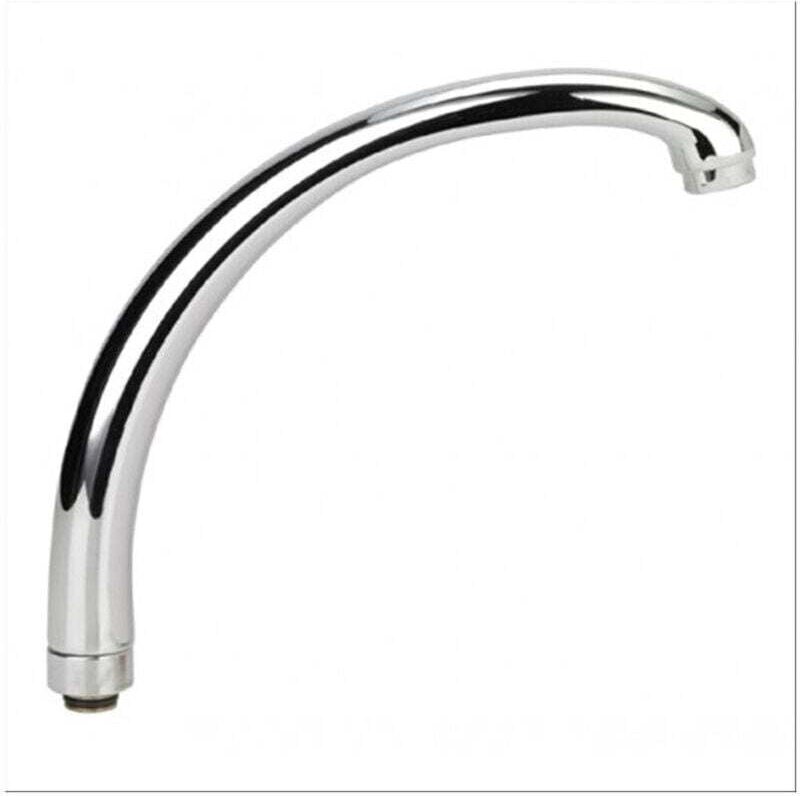 Ymyny - Ersatzauslauf für Küchenspüle Mischbatterie, Hoher Auslauf, Chrom, 15 cm -