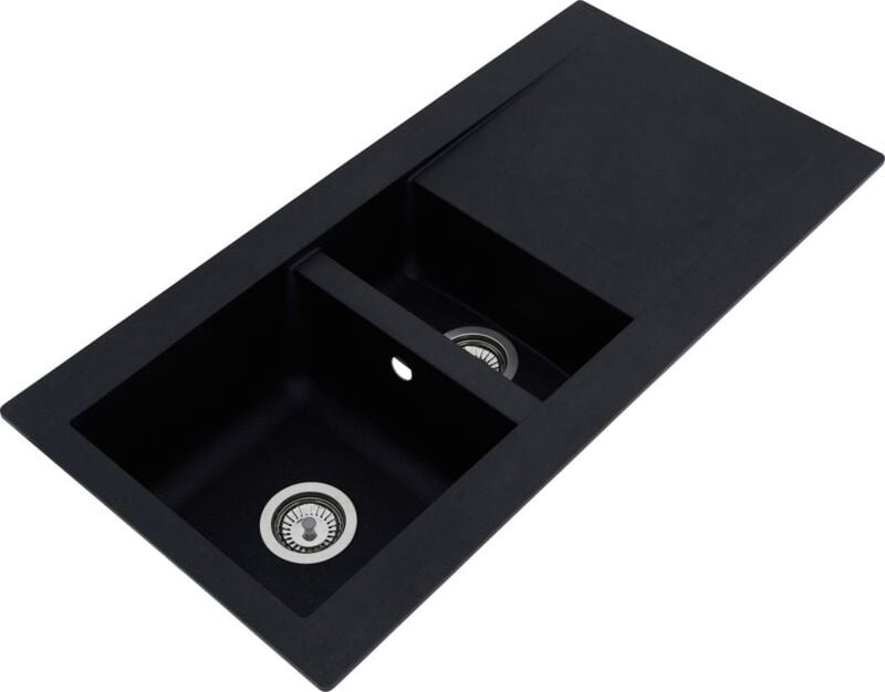 respekta Mineralite Einbauspüle 1,5 Becken Denver 100 x 50 cm Spüle Spülbecken