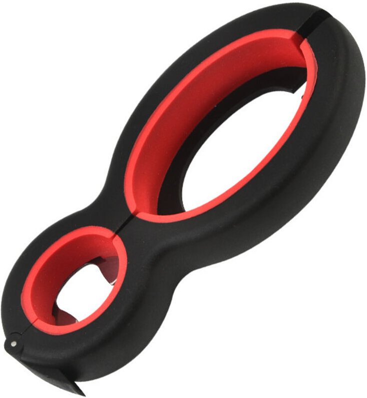 6-in-1-Flaschenöffner, Mehrzweck-Flaschenöffner aus Edelstahl, Küchenwerkzeug, Deckelöffner, Dosenöffner - Sollbry