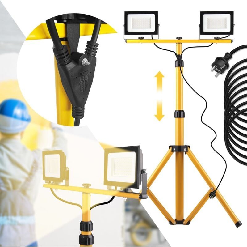 Thumbnail - REA - halogen-led auf stativ tutumi RSL002-30N yellow 2X30W