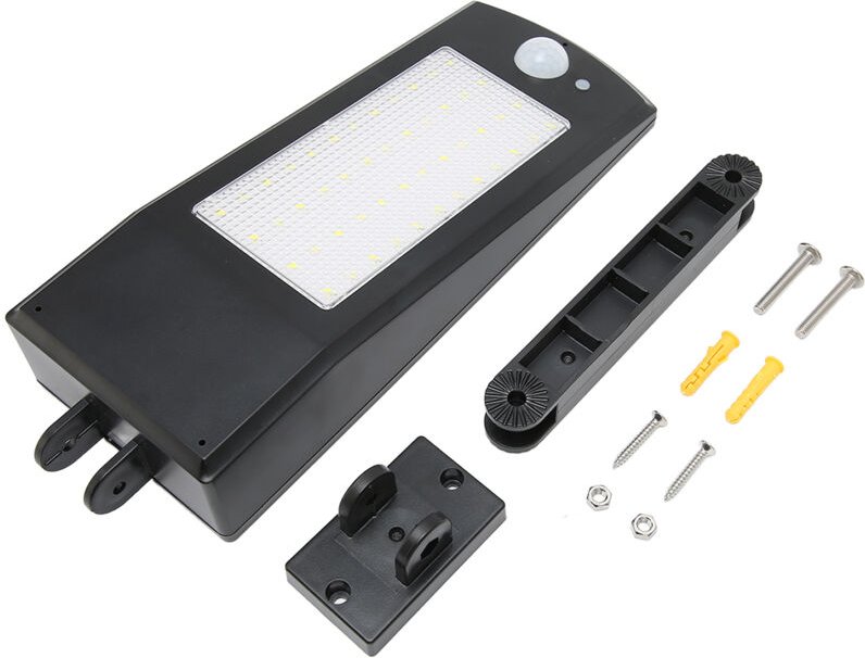 48-LED-Wandleuchte mit Bewegungsmelder, solarbetrieben, verstellbarer Winkel, wasserdichte Außenleuchte mit mehreren Bel...