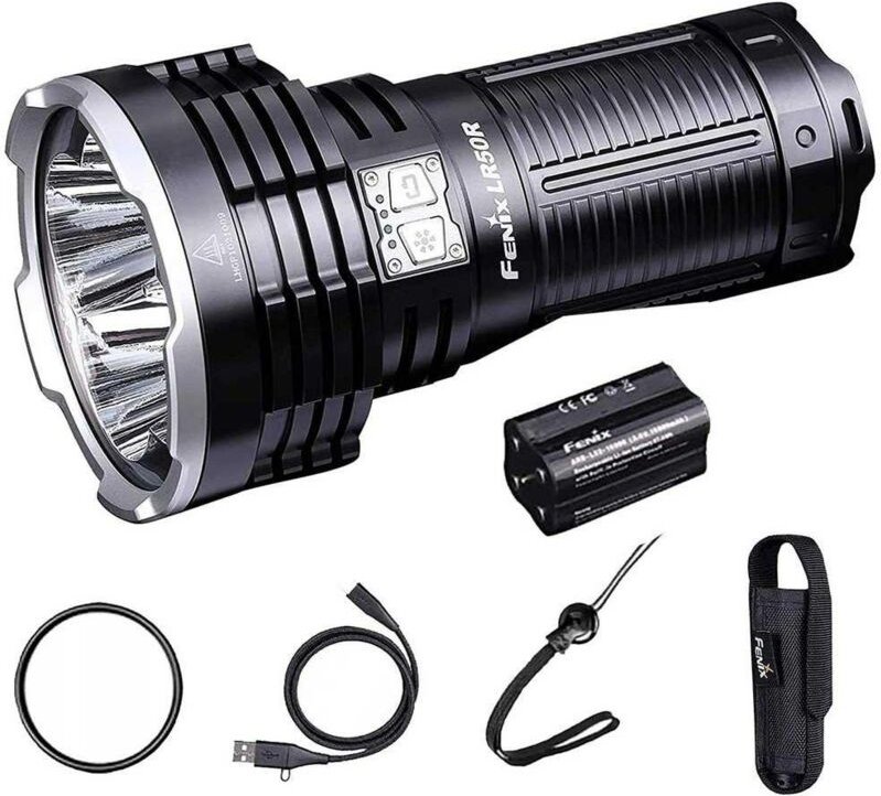 Fenix LR50R tragbare leistungsstarke Lampe schwarze 12000 Lumen